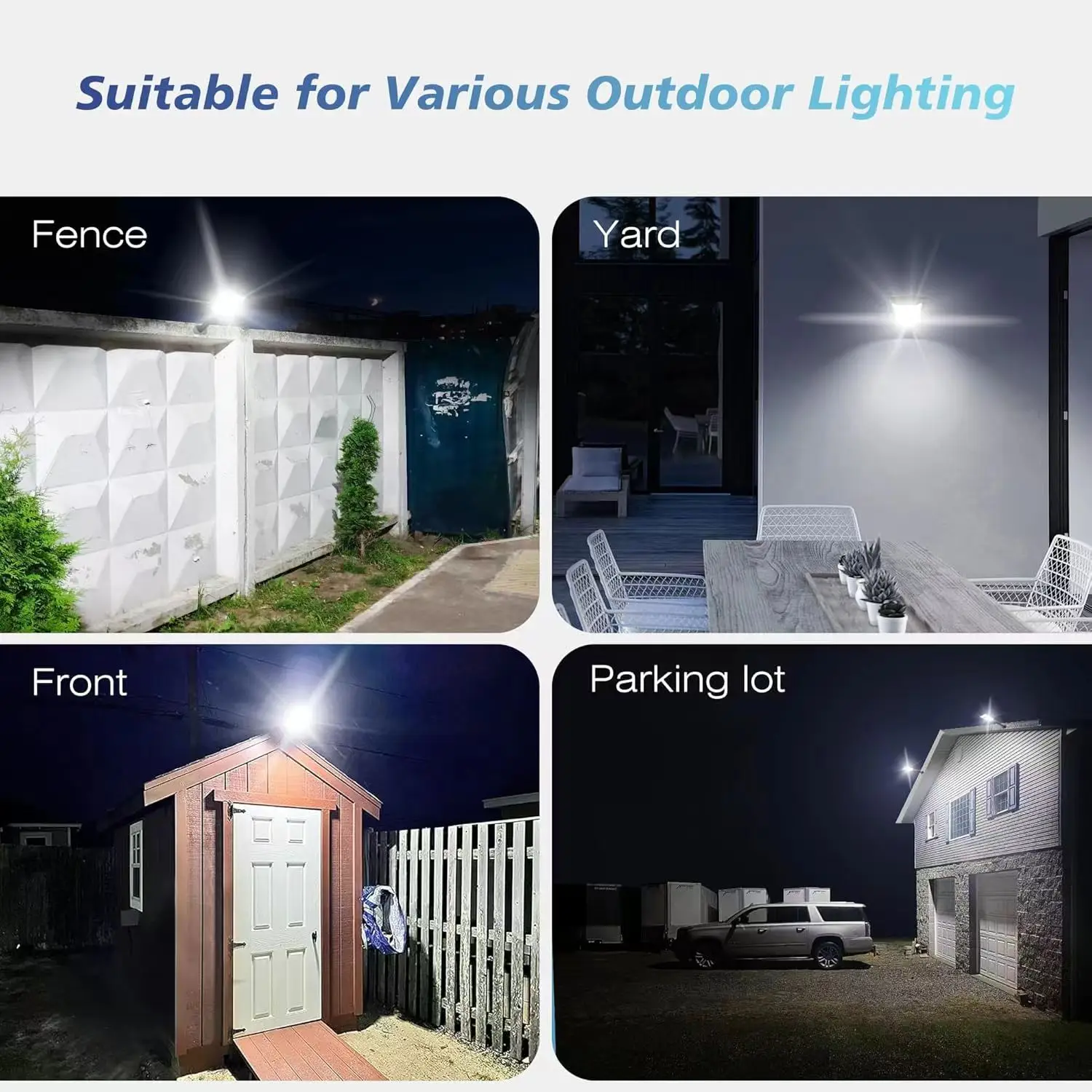 100000 LM ไฟพลังงานแสงอาทิตย์ LED เชิงพาณิชย์กลางแจ้ง Dusk To Dawn ไฟถนนพลังงานแสงอาทิตย์โคมไฟพื้นที่ถนนกันน้ํา Backyard Security Lighting