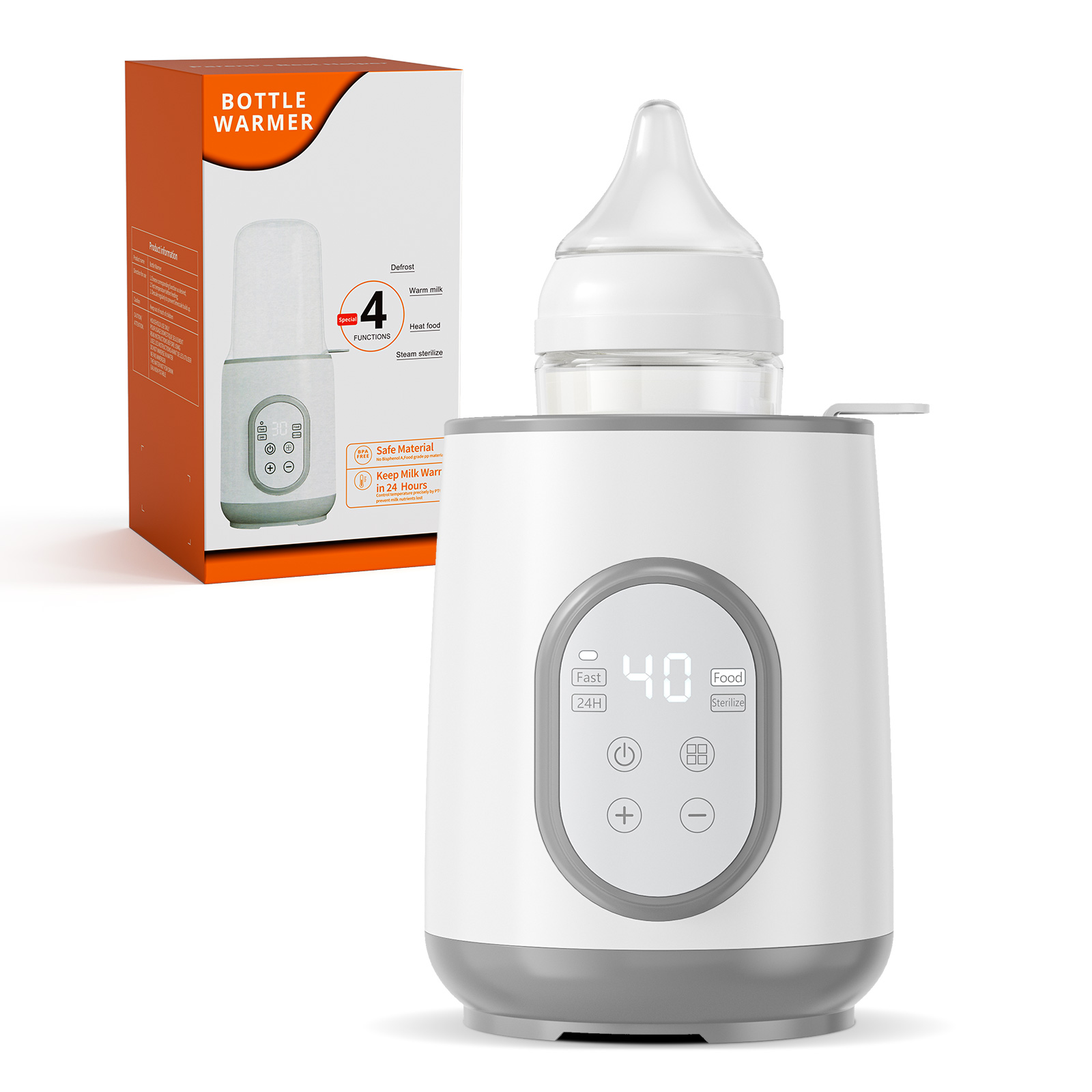 Babyflaschenwärmer Sterilisator Multifunktions-Muttermilchwärmer Genaue Temperaturregelung Babyflaschenwärmer Artikel für Babys und Neugeborene