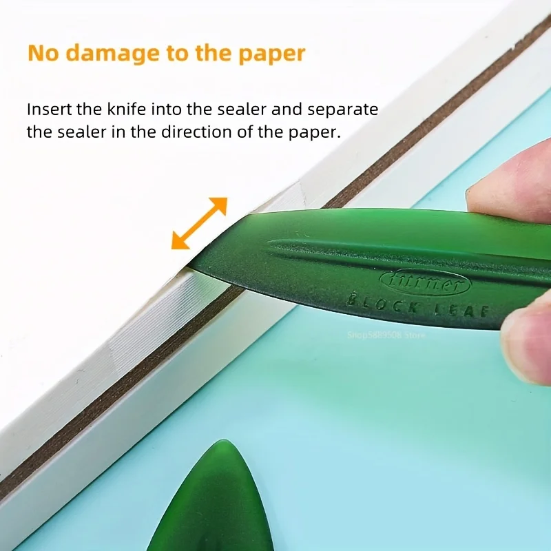 Willow leaf letter opener sword Letter Opener Watercolor Book Cutting Separating Tools Will not scratch paper Art Tool Kits