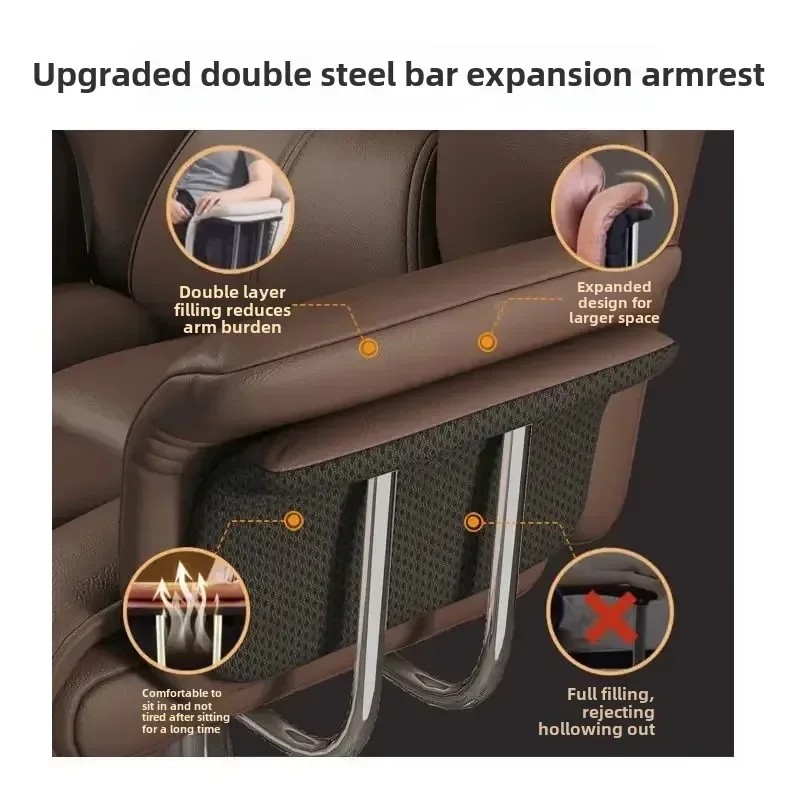Gaming Chairs Office Chair Boss Chair, Home Office Computer Comfortable Sofa, Study Room Can Lie Down and Rotate