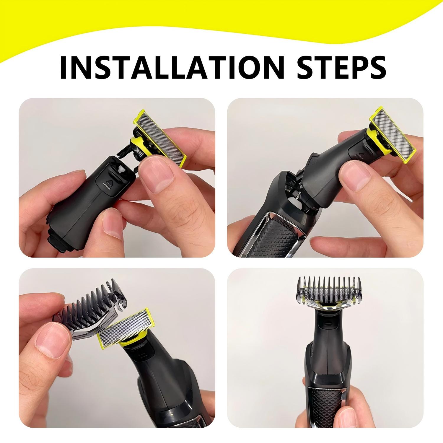 YUKU Shaver Replacement Kit for Philips Philips Norelco Multigroom Series 3000 5000 7000 Electric Trimmer Replacement Blades