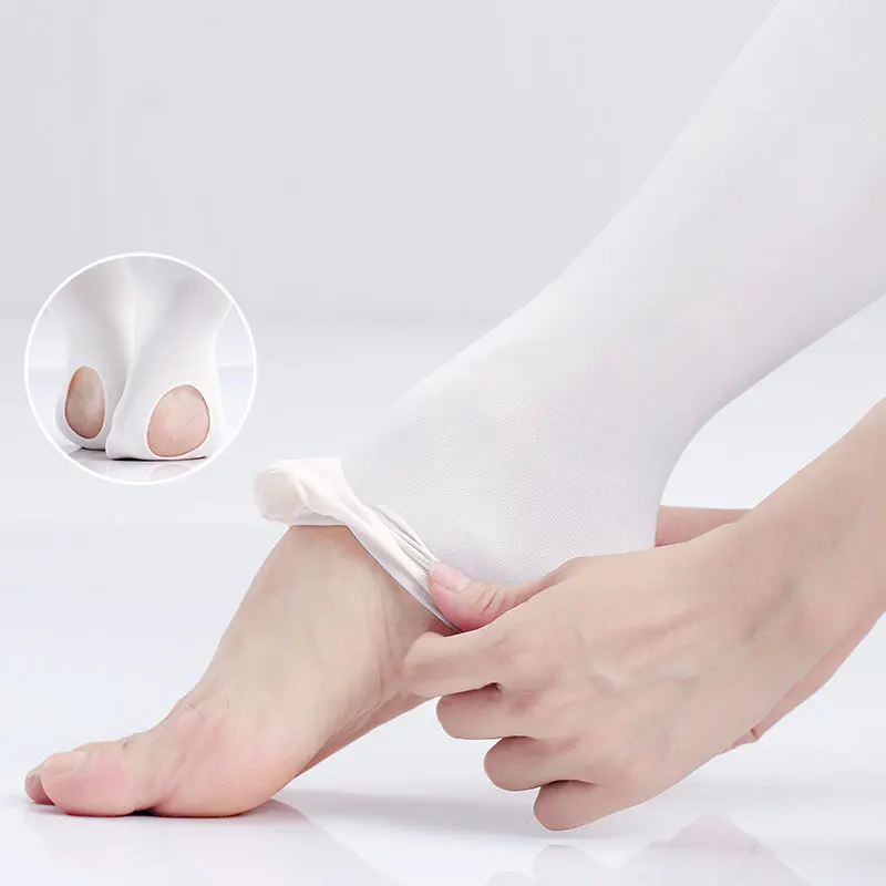 Atacado meia-calça de balé 60d conversível meias de balé mulher leggings de balé meia-calça sem costura com buraco