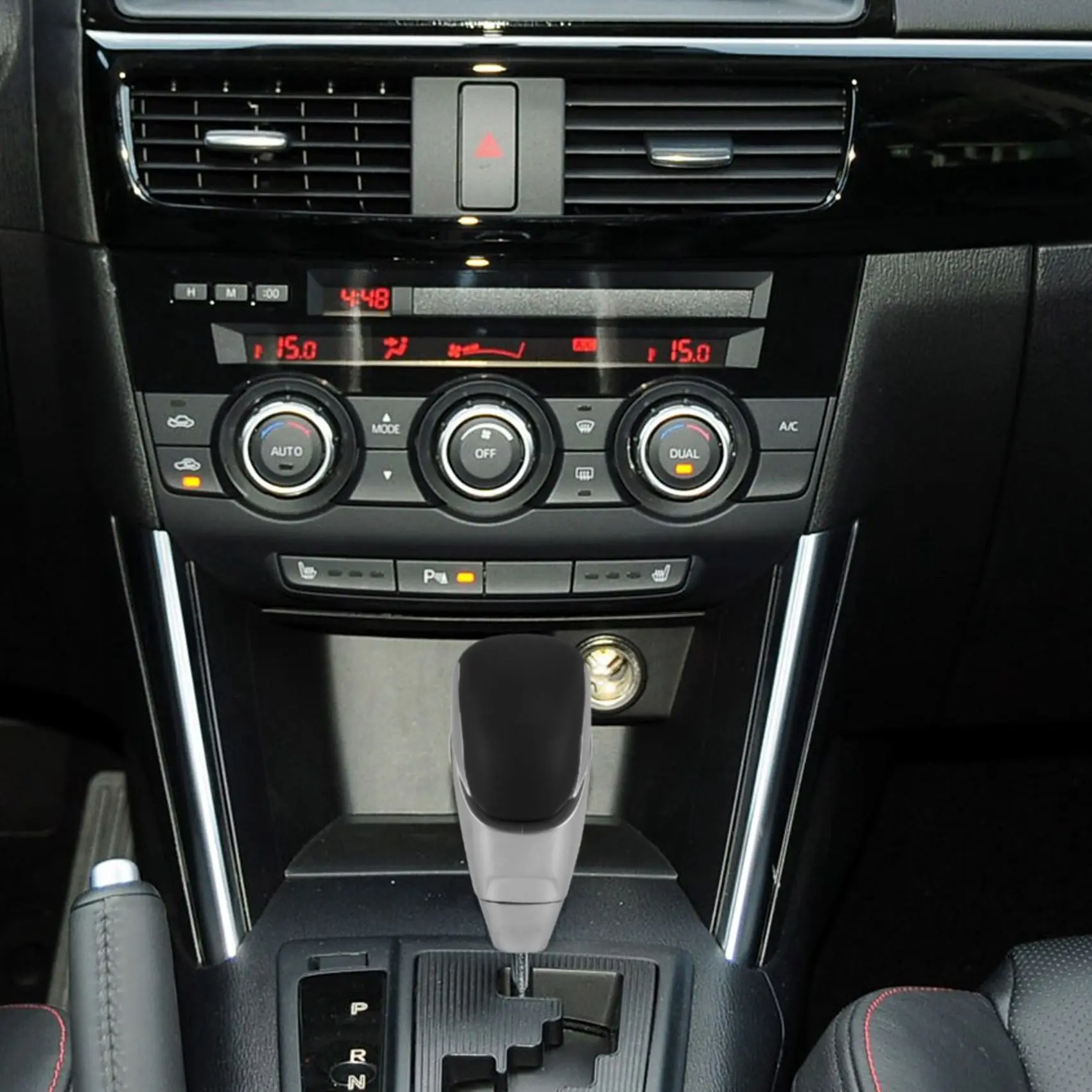 Kepala pemindah gigi mobil, Tombol kulit untuk Mazda 3 5 6 8 Cx5 CX-5 Cx7 CX-7 CX-9 tuas perseneling