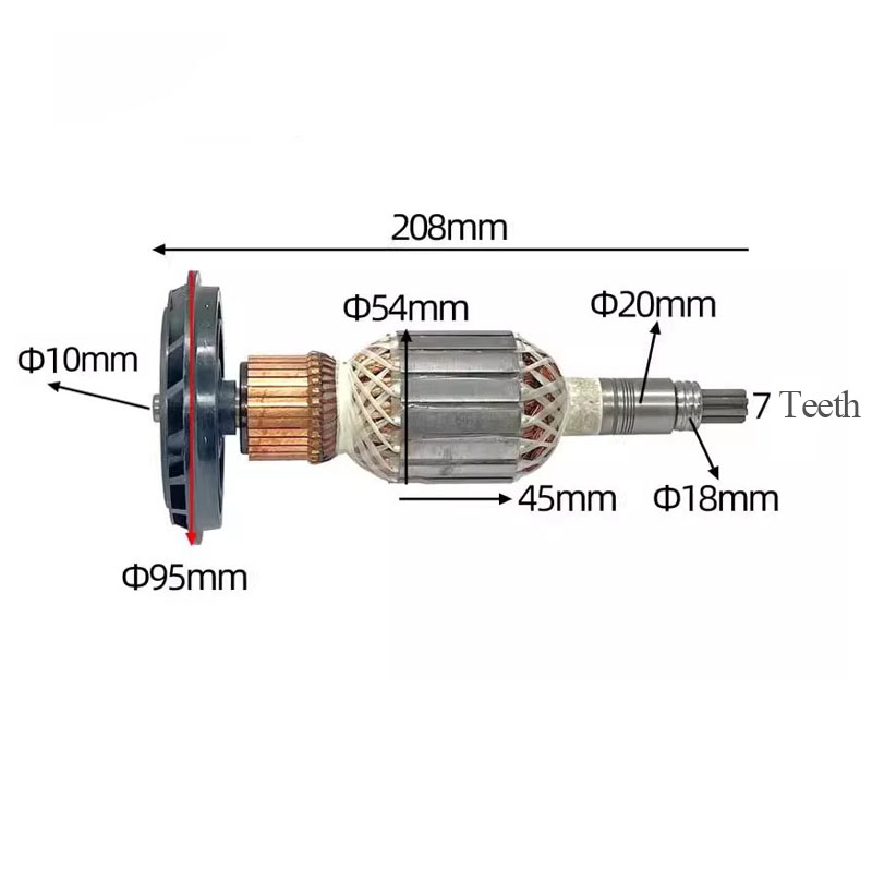 エンボス加工用アーマチュアアンクルローター、解体インパクトハンマー、スペアパーツ、gbh11de、ac 220v、240v、gsh11e
