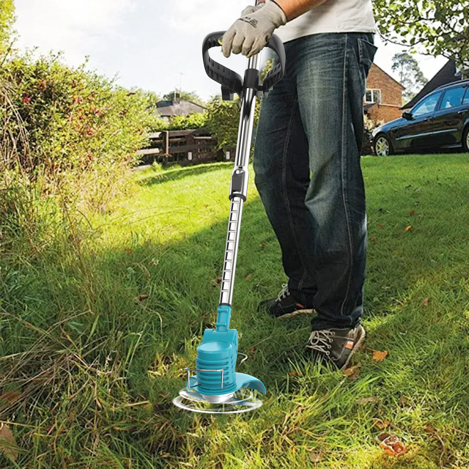 2 pezzi batterie tagliaerba da giardino elettrico a batteria con lame tagliaerba a corda senza fili tagliaerba sostituire per Makita 18v