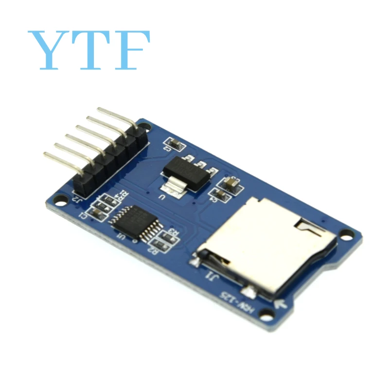 Módulo de tarjeta Micro SD, lector/escritor de tarjetas TF, interfaz SPI con Chip de conversión de nivel para Arduino ARM AVR, 1-50 Uds.