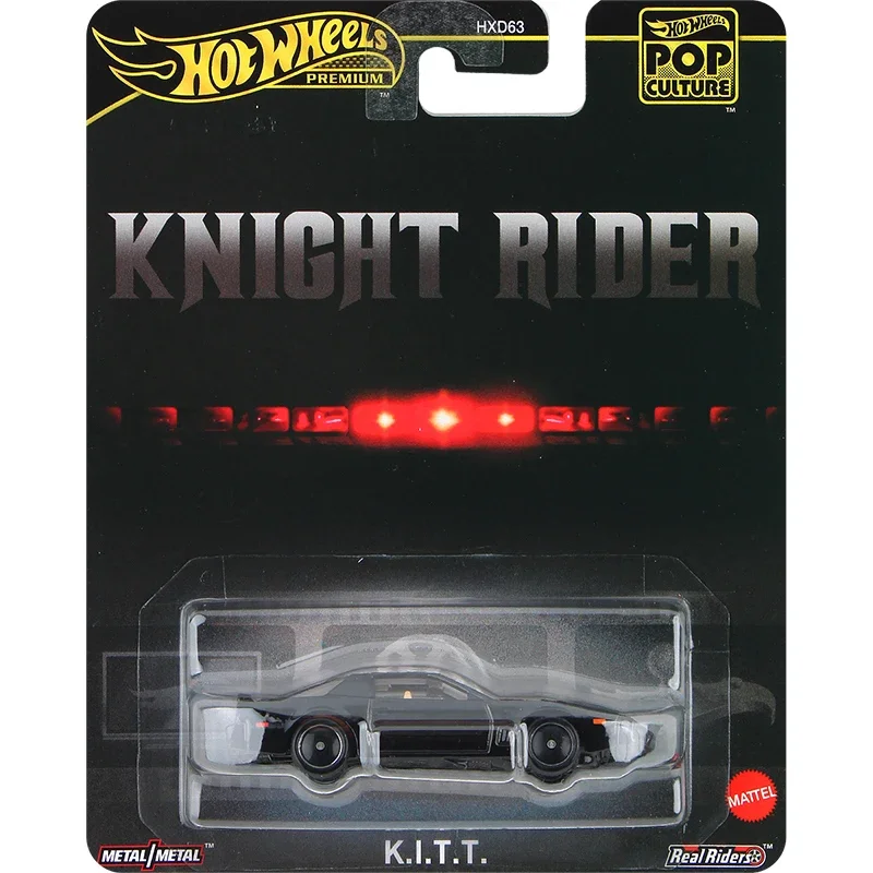 Original Hot Wheels Premium coche cultura Pop KITT Super Pursuit modo juguete para niño 1/64 vehículo fundido a presión modelo regalo de cumpleaños