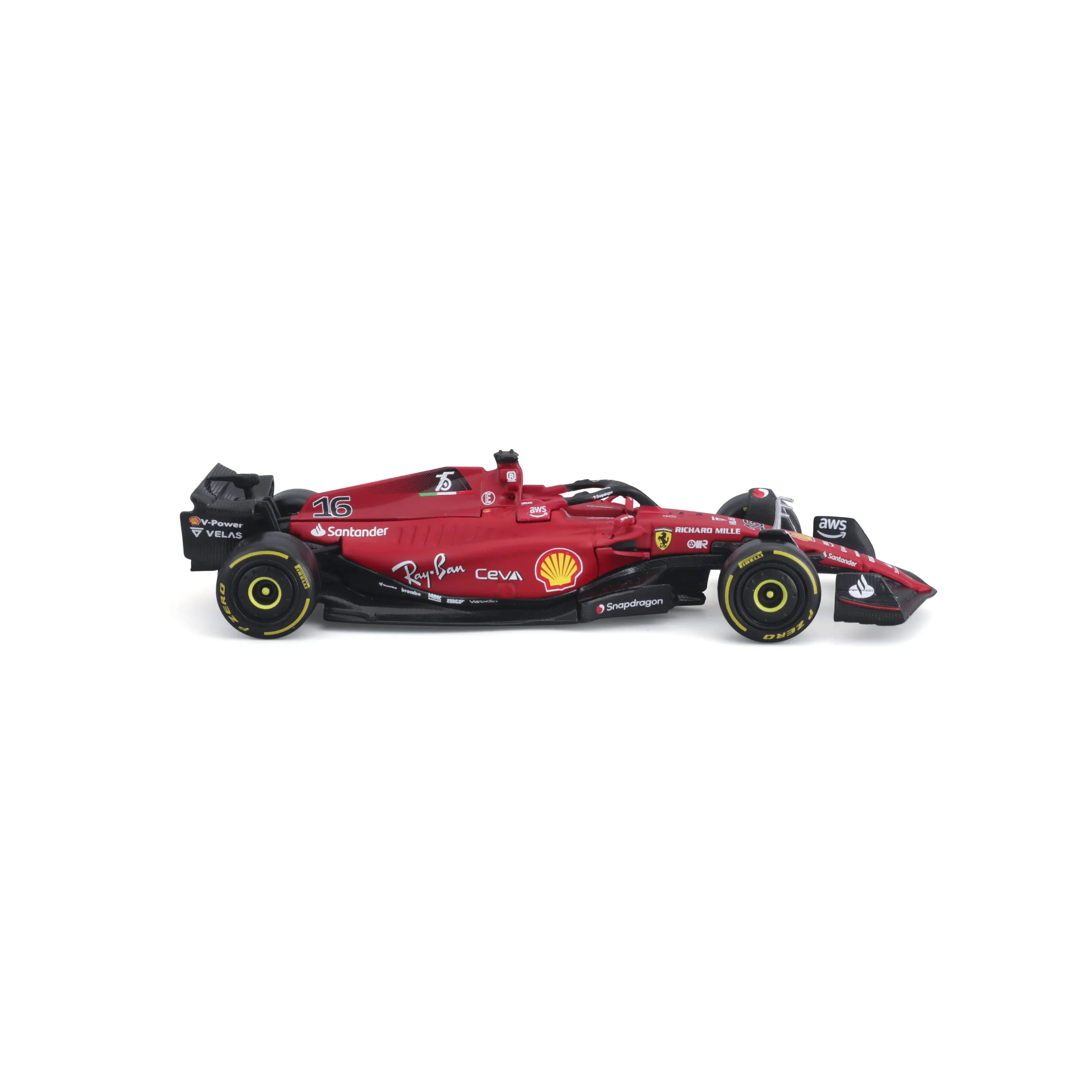 Bburago 1:43 2022 F1 Scuderia Ferrari SF24 SF23 F1-75 # 16-леклерк # 55 Модель роскошного автомобиля Sainz из сплава, литая под давлением модель автомобиля