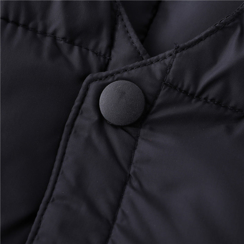 Chaleco para hombre, chaqueta sin mangas, chaquetas de invierno gruesas, cálidas y ligeras, abrigo holgado de algodón acolchado con cuello en V y botones, XL-5XL