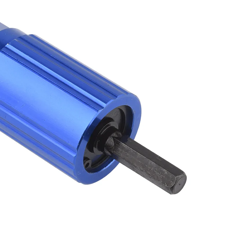 Electric Riveting Gun Adapter 2.4mm-4.8mm Rivet Nut Gun Drill Bit Nozzle Cordless Conversion Connector Power Tools