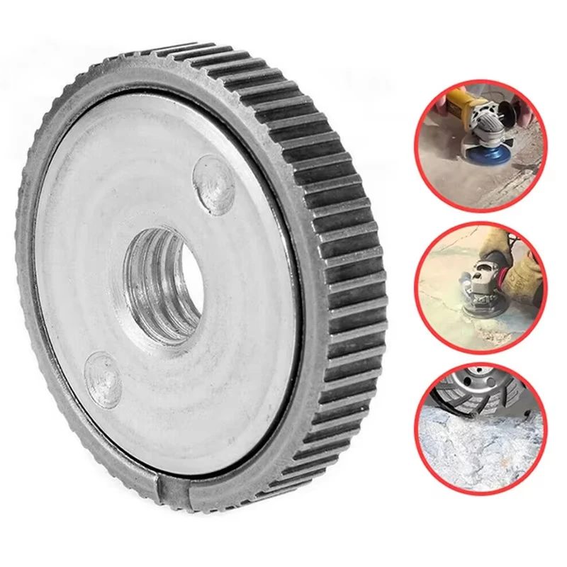 M14 Draad haakse slijper zelfsluitende persplaat Haakse Slijper Quick release Flens Moer Vastklemmen Power Chuck Gereedschap Onderdelen 1PC