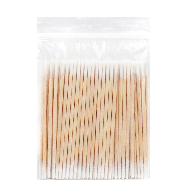 Coton-tige à double tête non pelucheux, 100/300 pièces, micro brosse, coton-tiges en bois, extension de cils, colle, outil de nettoyage