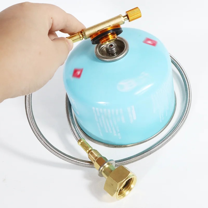 Adaptador de recarga de tanque de propano para estufa de Camping, accesorio de conector convertidor de cilindro de Gas, accesorio de equipo de cocina al aire libre