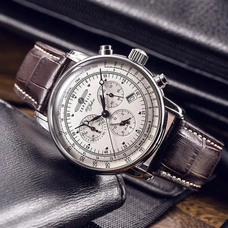 Zeppelin reloj conmemorativo para hombre, reloj Retro de negocios, ocio, moda
