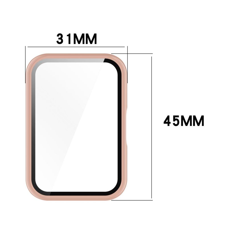Tempered Glass Case For Samsung Galaxy Fit 3 Samrt Watch Strap Full Coverage Bumper  Protective Cover Screen Protector Fit3
