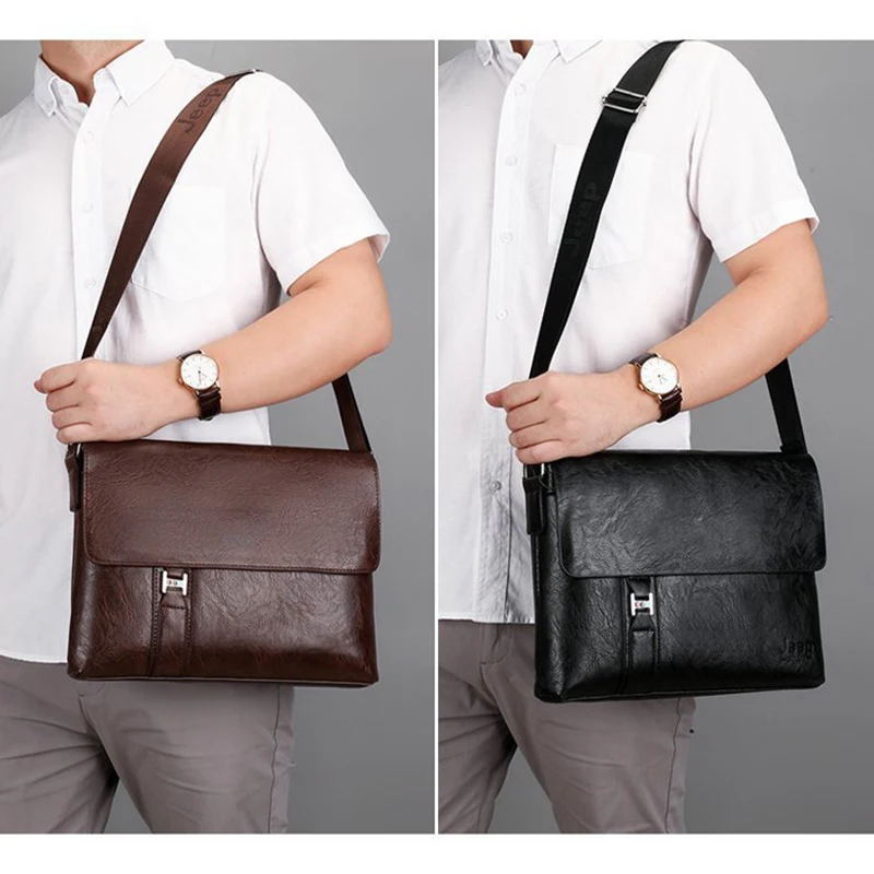 Herren Aktentasche Pu Leder iPad A4 Dokument Schulter Executive Arbeit Business Work Messenger Cross body Seite männliche Designer-Tasche