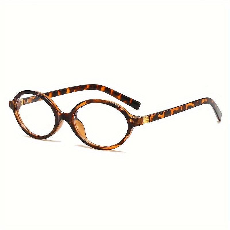 Óculos retrô ovais da moda com lentes antirreflexo – armação pequena chique, ideais para festas e viagens, acessórios para óculos