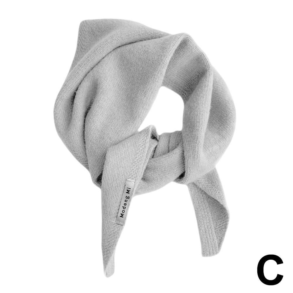 Britischen Koreanischen Stil Wolle Gestrickte Dreieckige Schal Kopftuch Multi-funktionale Schal Schal Warme Warme Dreieck Kaschmir Schal T3W5
