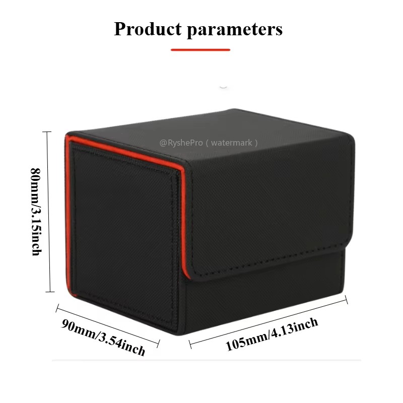 100+ Trading Card Deck Box PU-leer Verzamelkaartspeelgoed met magnetische sluiting Spelkaarten Opslag Game Card Case Protector