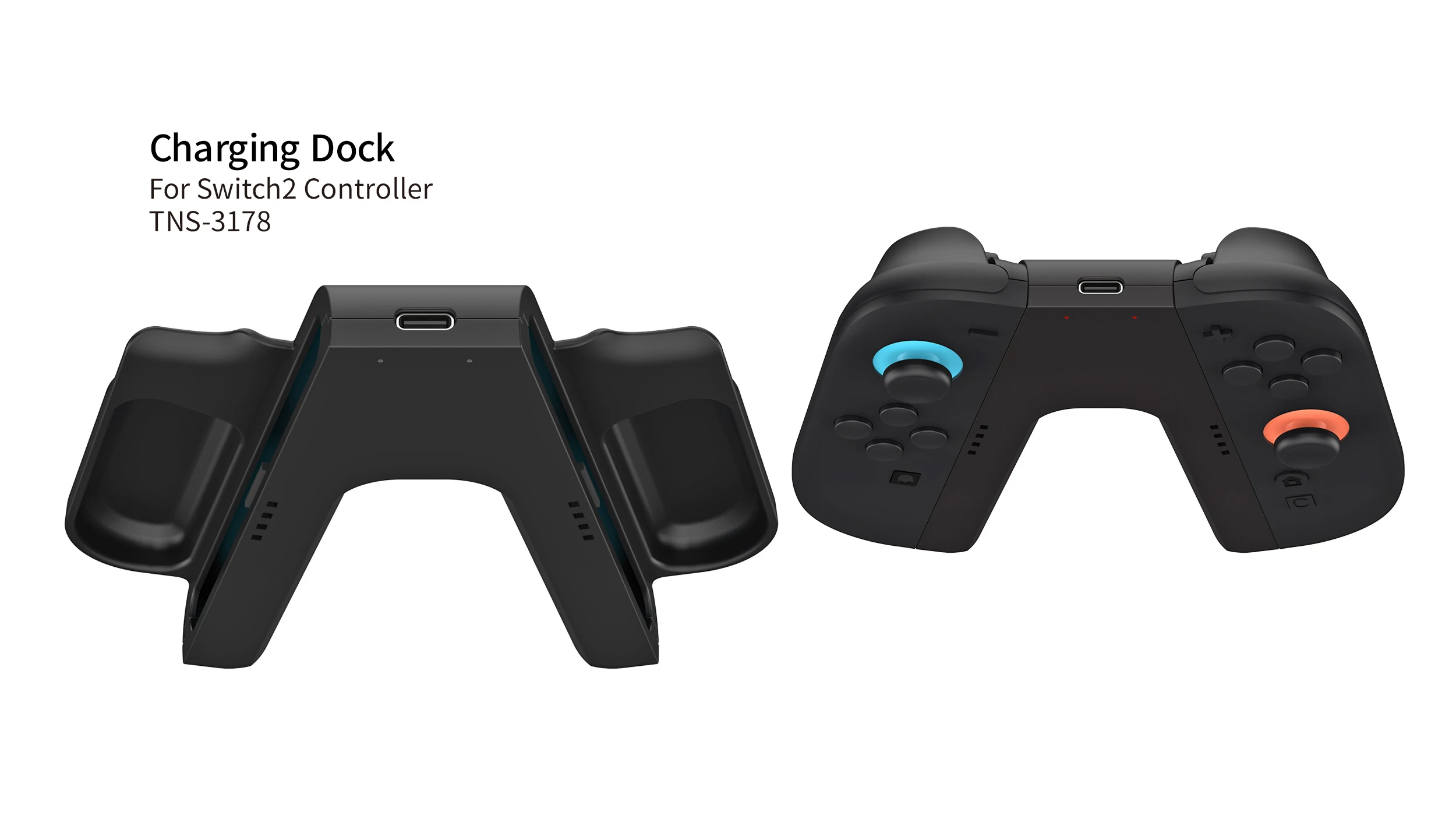 NS Switch 2 用充電グリップ Joy-con コントローラーポータブルハンドル充電ドックステーション NS Switch 2 ゲームアクセサリー用