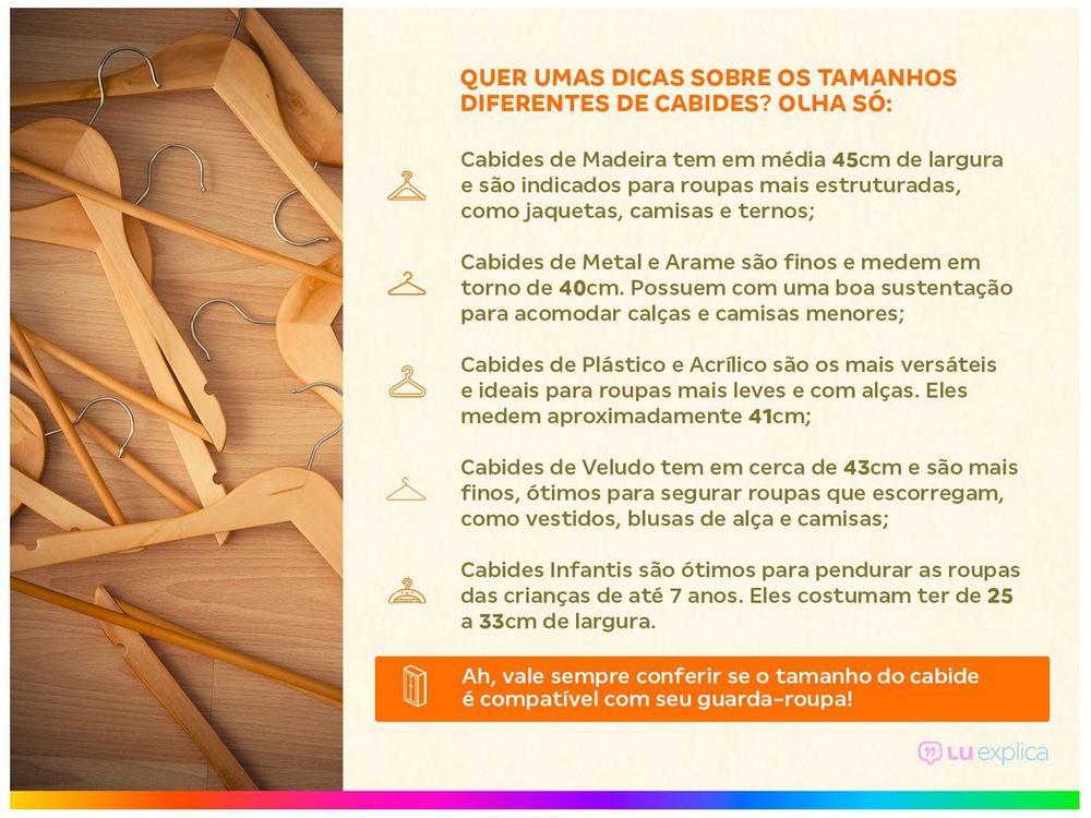 Guarda-roupa Casal com Espelho 3 Portas de Correr Araplac Melissa Glass