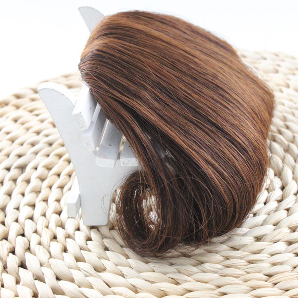 Curled Bangs Wig With No Creases Slanted Bangs Curly Hair Patches Inner Buckle Bangs Clip Style Hair Patches