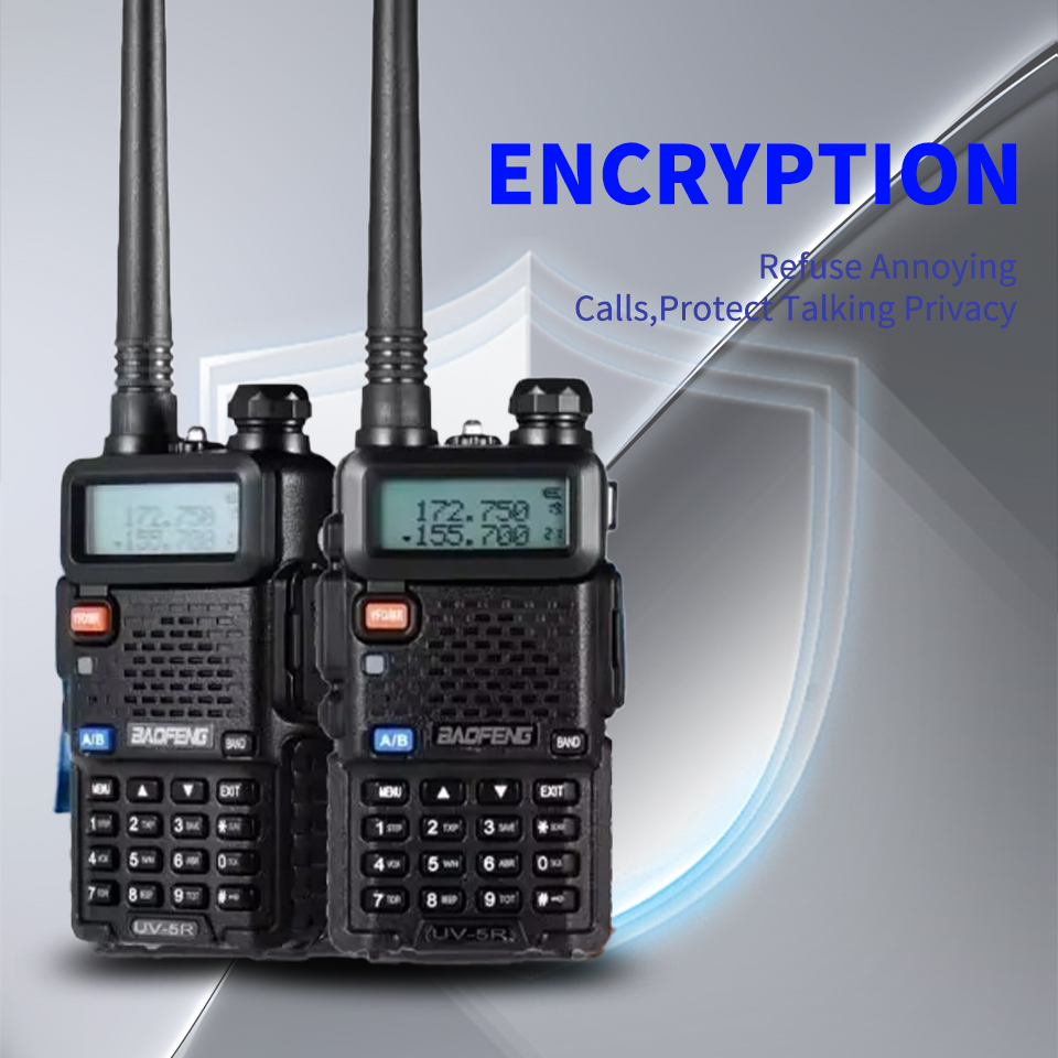 1/2Pcs Baofeng UV-5R 8W/5W Walkie talkie dual band long range 128CH portable Vhf Uhf 5R Ham two-way radio Emergency power outage