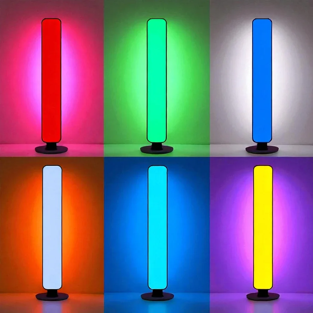 ไฟ RGB แบบรับจังหวะดนตรี รุ่นอัพเกรด ชาร์จผ่าน USB ได้ ใช้ตกแต่งคริสต์มาส ไฟ RGB แบบแท่งตั้งโต๊ะ รับจังหวะดนตรี