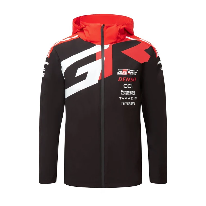 2025 nova toyota gr gazoo corrida terno jaqueta wec equipe jaqueta à prova dwaterproof água unisex carro de rally primavera e outono com capuz jaqueta com zíper
