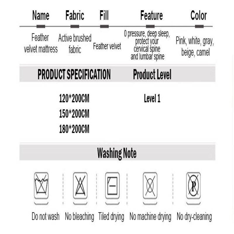 Colchão espessado tridimensional do hotel de cinco estrelas, dormitório do estudante, colcha macia do coxim, 10cm, 0.9m, 1.2m