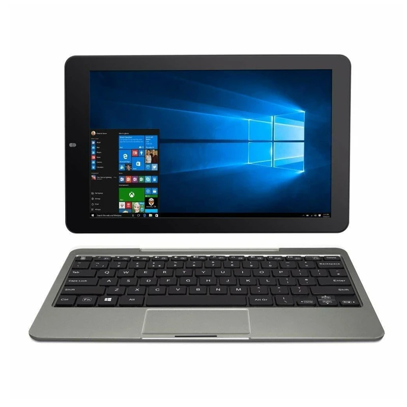 64-Bit 11,6-Zoll-LCD-Bildschirm 1366 * 768 IPS-Tablet-PC mit Pin-Docking-Tastatur Windows 10 Tablet KU Quad Core 4 GB + 32 GB HDMI 6000 mAh