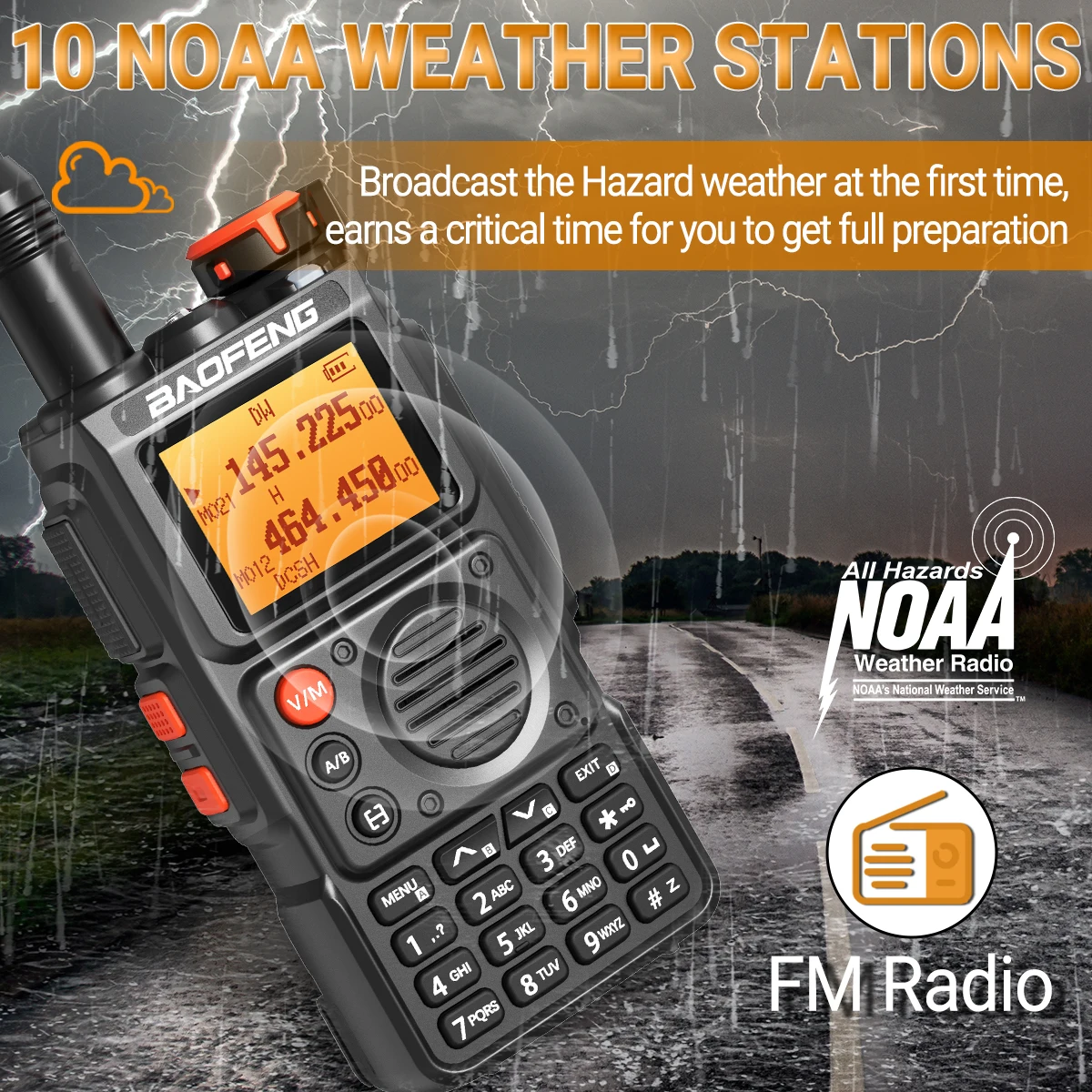 Baofeng UV-K6 Air Band Walkie Talkie Drahtlose Kopierfrequenz Multiband Typ-C Tragbares UHF VHF Long Rang UV5R Zweiweg-Amateurfunkgerät