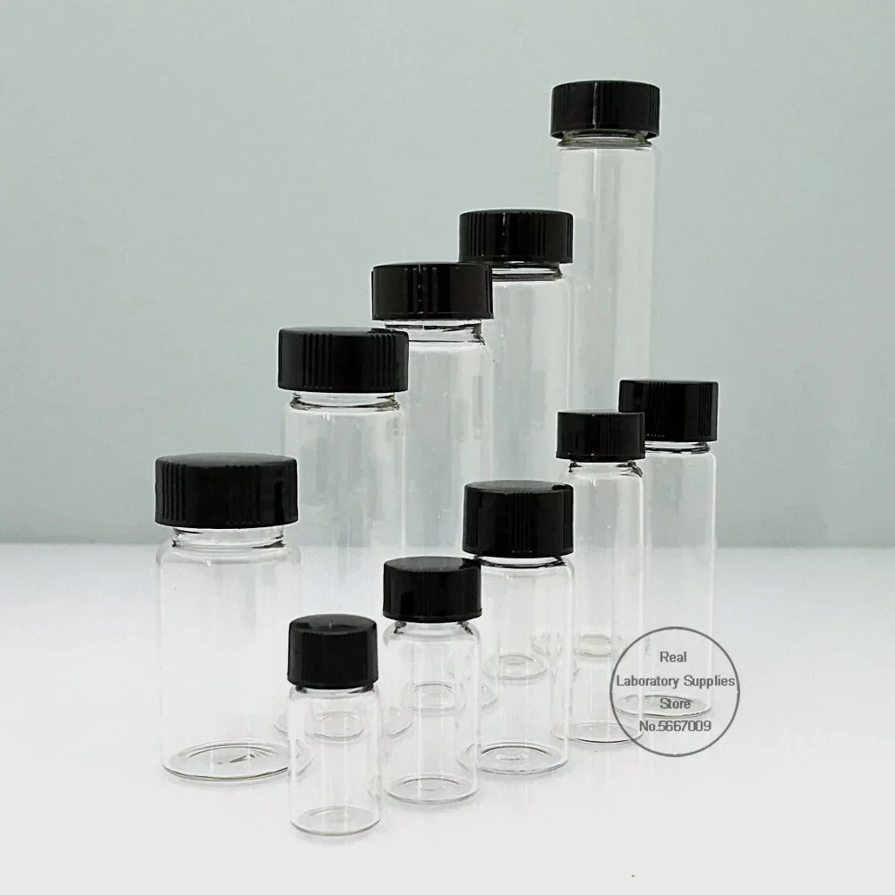 20 Cái/lốc 3Ml 5Ml 10Ml 15Ml 20Ml 30Ml 40Ml 50Ml (Trong Suốt/Nâu) kính Cường Lực Chai Thuốc Thử Mẫu Lọ Có Nắp Đậy Bằng Nhựa Nắp Vặn