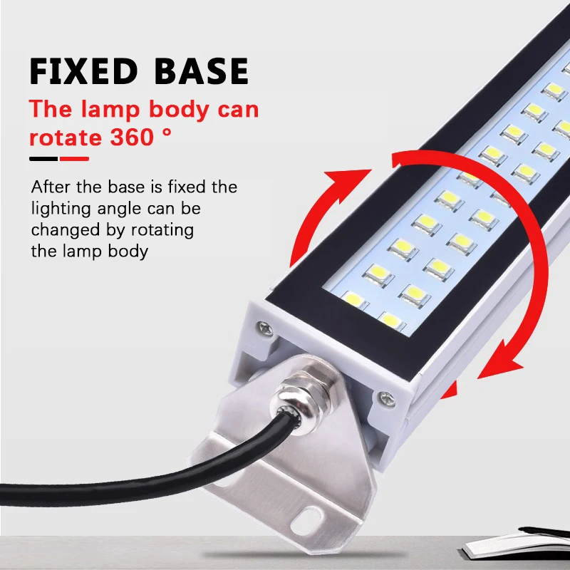 LED 24 〜 230V IP67 工作機械作業灯防水耐油防爆ライト CNC 旋盤ランプワークショップアルミ合金ランプ