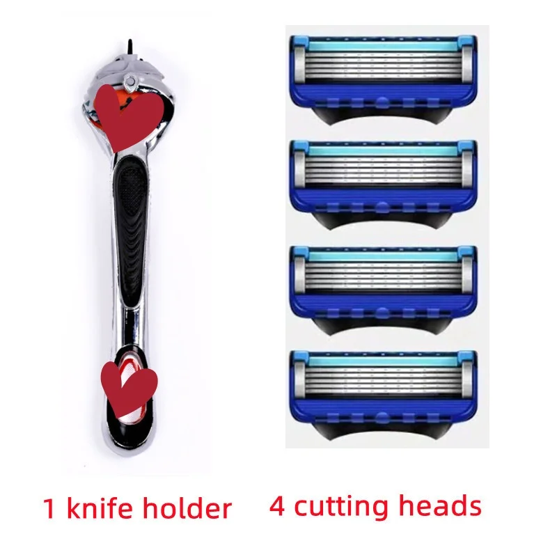 5-Layer Razor Replacement Head Manual Replacement Razor Blade