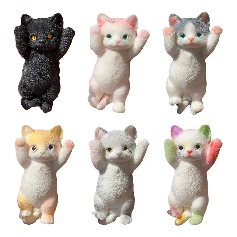 แมวบีบของเล่น TPR แมวใหญ่สามมิติของเล่นหยิก Super น่ารักความเครียดบรรเทาของเล่นตุ๊กตาผ่อนคลายของเล่น Big Cat Pinch ของเล่น