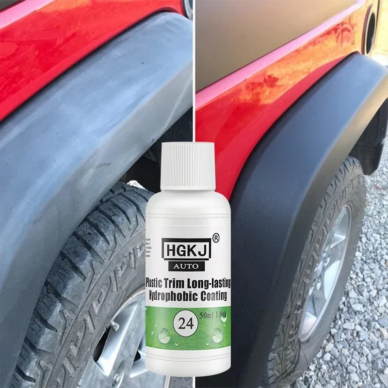 Restauração de plástico revitalizador renovador de plástico revestimento de longa duração para borrachas de carro remodelação limpo brilho preto hgkj 24