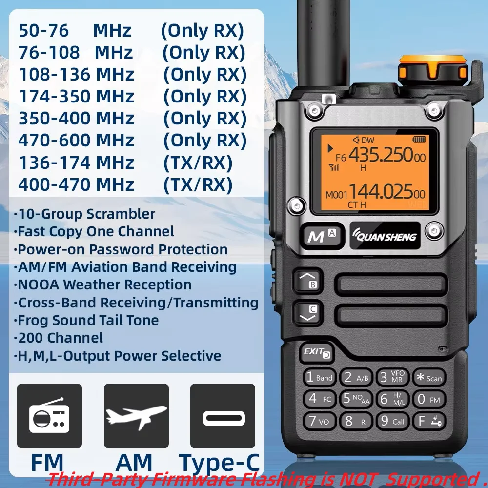 Quansheng Uv K5 (8) Walkie Talkie Draagbare Am Fm Tweeweg Radio Commutator Station Amateur Ham Draadloze Set Lange Afstand Ontvanger