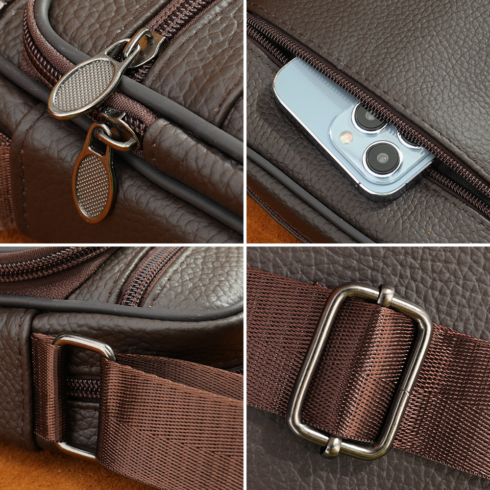 WESTAL Hot-sale Men's Shoulder Bags Casual Messenger Bag Genuine Leather Gift for Man