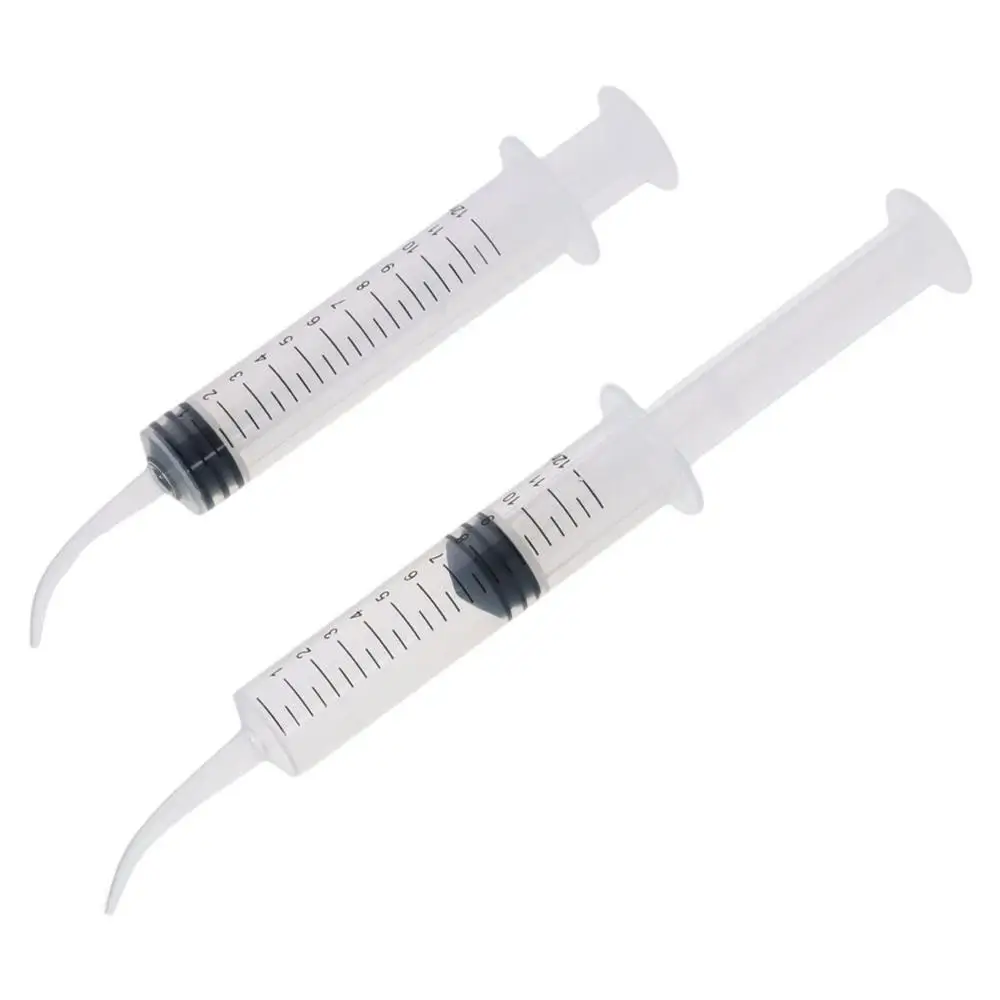 Siringhe senza ago da 12 ml per liquido multiuso in plastica trasparente per erogazione di liquidi siringa in plastica applicatore di olio o colla