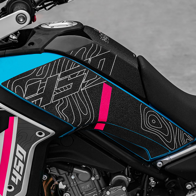 Usado para cfmoto 450mt 450 mt bicicleta tanque de combustível proteção adesivos kits de tanque de gás da motocicleta resistente à abrasão decoração decalques