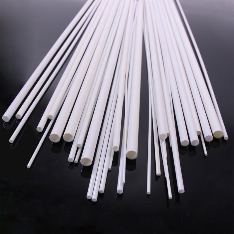 5/10/25/50 Stück weißes ABS-Rundkunststoffrohr, Hohlrohr, Außendurchmesser 2/2,5/3/4/6/8 mm x Länge 250 mm