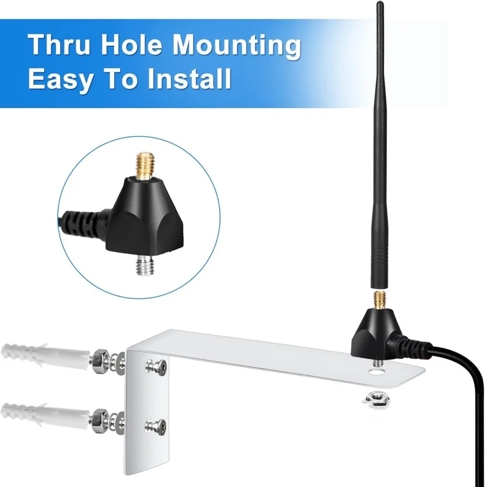 Antenne RF RG58 433MHz pour porte de garage extérieure, amplificateur de signal de télécommande 433.92