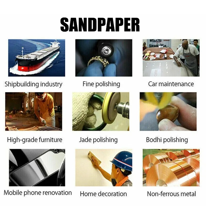 20/5x Sanding Sponge Pad Set Wet Dry Grinding Sponge Sand Blocks 180-2000 Grit Flexible Sanding Pad for Polishing Abrasive Tools