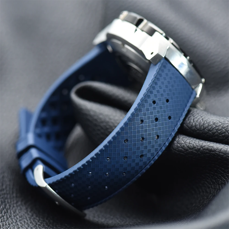 クラシックトロピカルスタイル FKM 時計ストラップ 18 ミリメートル 20 ミリメートル 22 ミリメートル時計バンドセイコー用オリスシチズン交換時計バンドブレスレットベルト