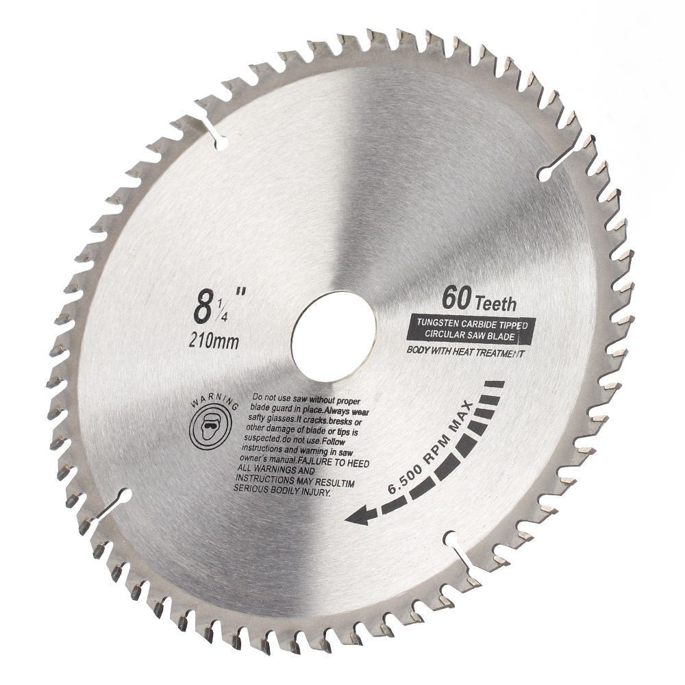 XCAN hoja de sierra Circular diámetro 210mm dientes 24T 48T 60T 80T disco de corte de madera carburo punta TCT hoja de sierra herramientas de carpintería