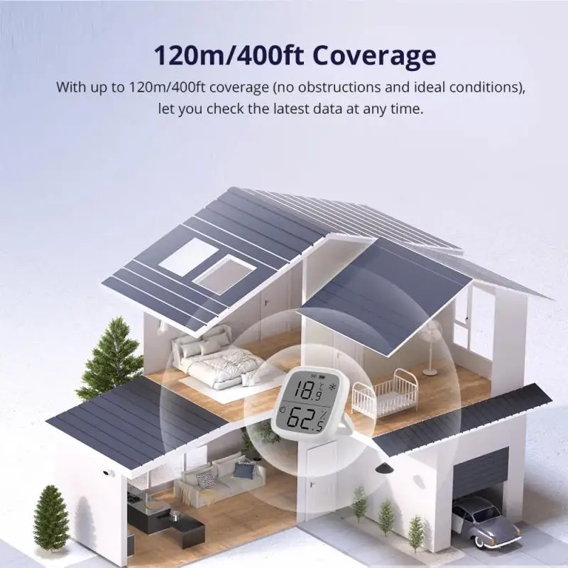 1-10PCS SONOFF SNZB-02D Zigbee LCD Smart Temperature Humidity Sensor Smart Scene DIY Monitor Works With Alexa And Google eWeLink