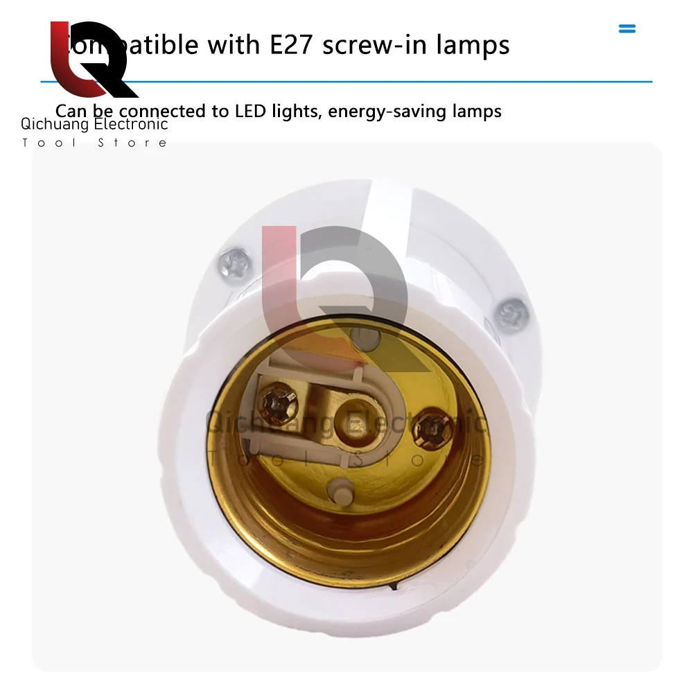 Sensor de movimiento de inducción humana PIR, lámpara LED de noche, Base de enchufe, soporte de lámpara E27, CA 100-240V, cabeza de luz con Sensor de presencia humana