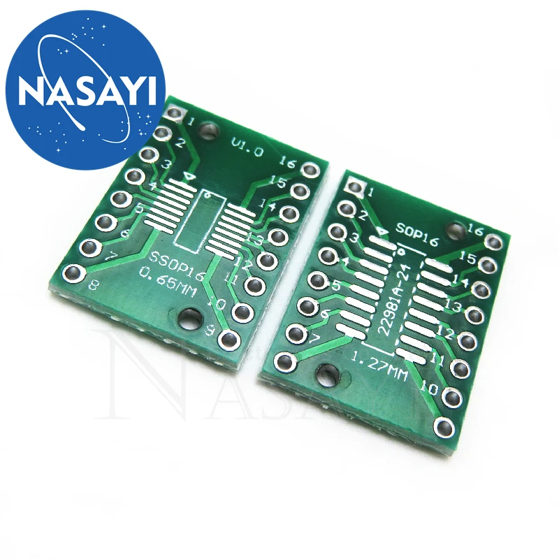 10 unidades/lote SOP16 SSOP16 TSSOP16 SMD a placa adaptadora de 0,65/1,27mm de inmersión en línea