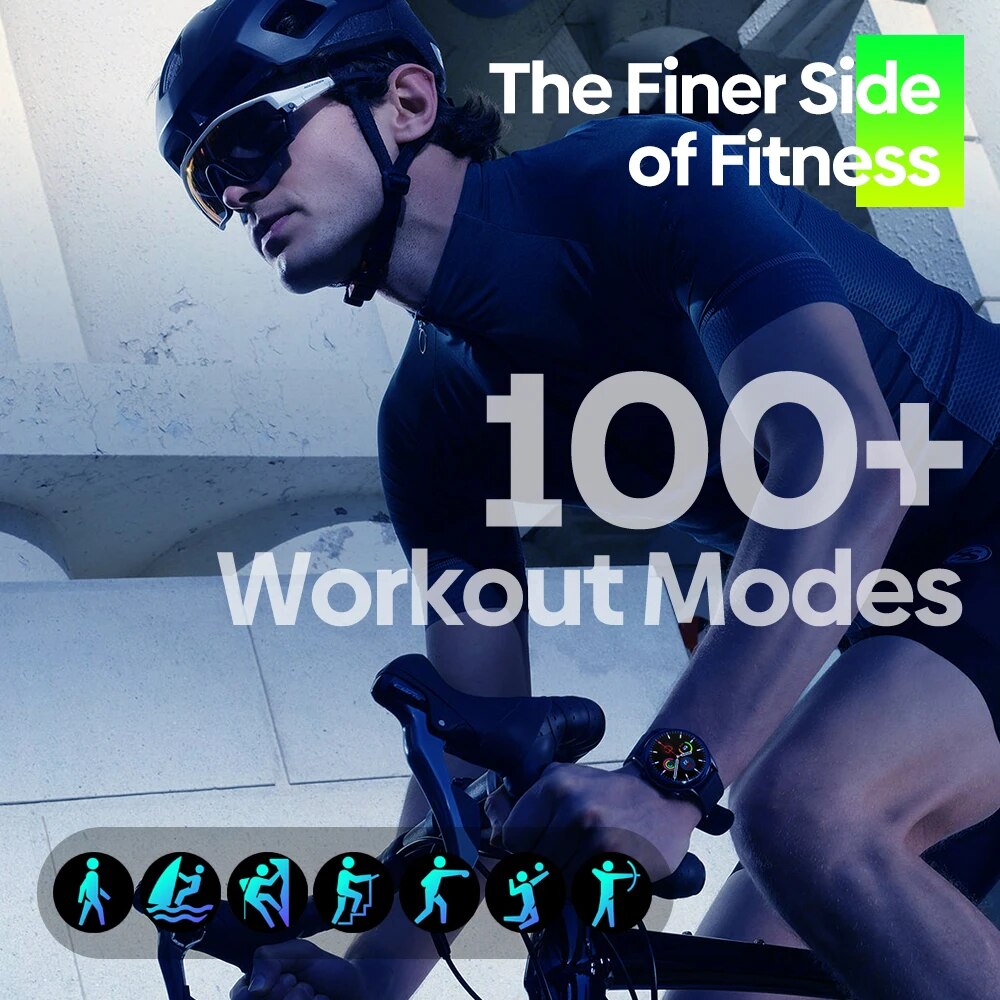 Zeblaze-スマートウォッチBalk 2 Lite,音声通話,大,1.39インチ,唇の表示,100以上のスポーツモード,24時間の健康モニター,新しい2022